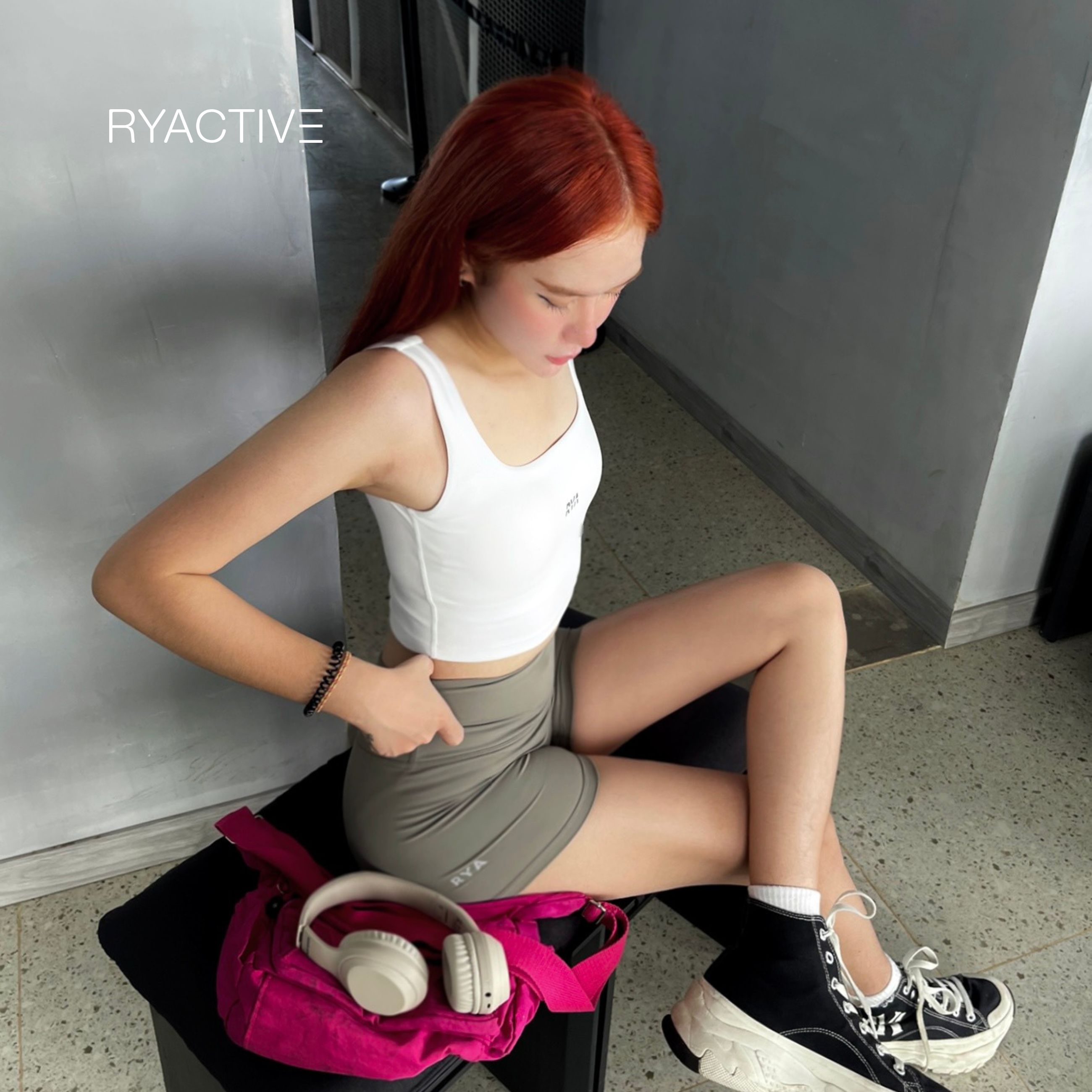 Áo ngực thể thao ryactive - victory sportbra white