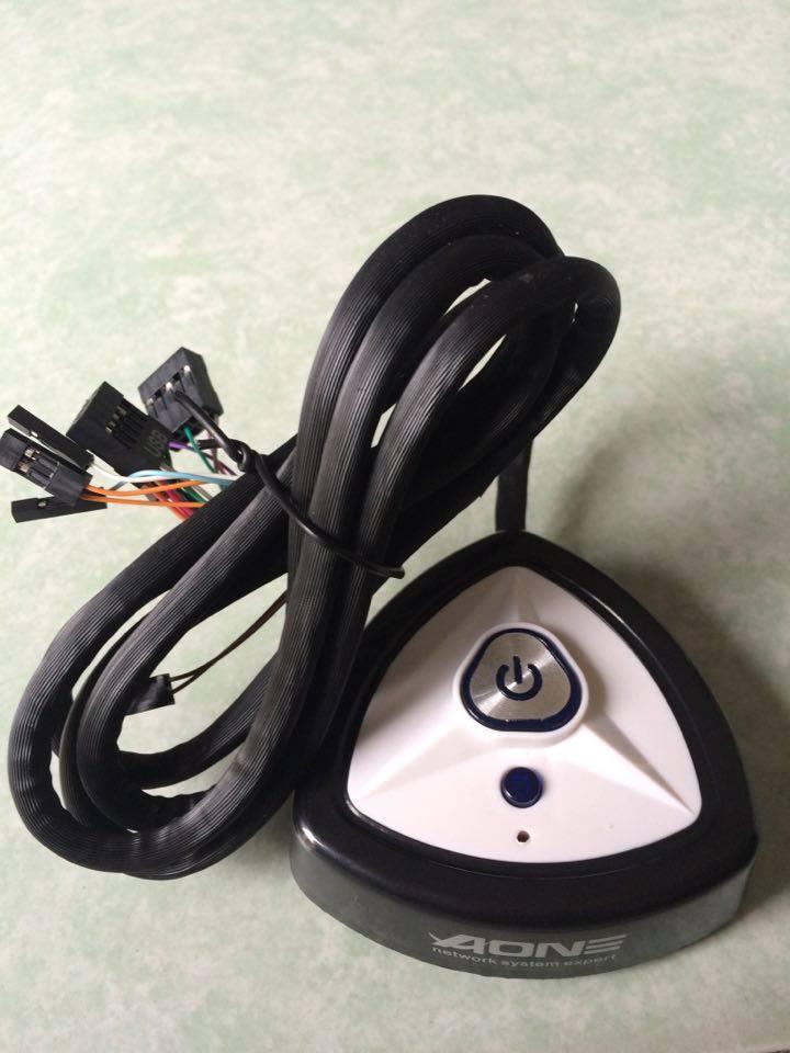 Nút nguồn máy tính AONE tam giác dán hổ trợ audio cổng usb