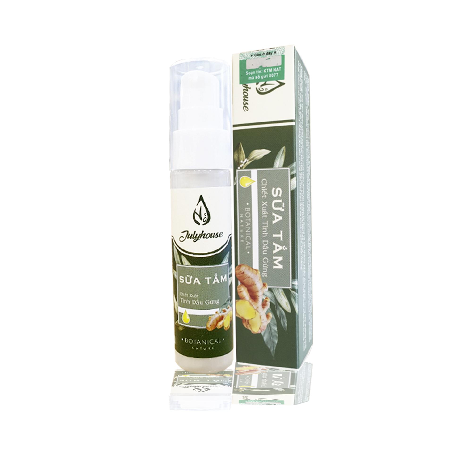 Sữa tắm tinh dầu Gừng 30ml Julyhouse