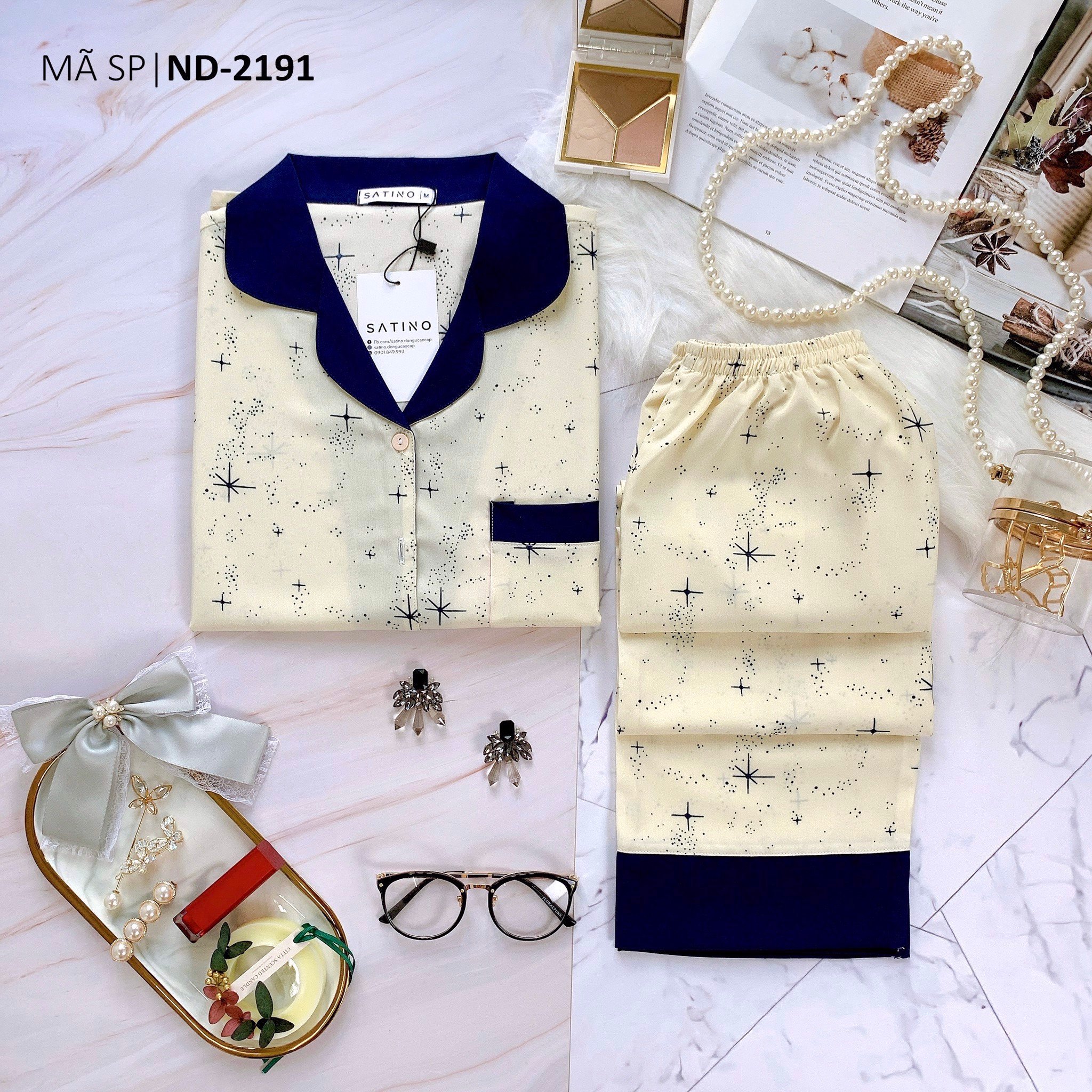 Pijama tnqd - bora creamy