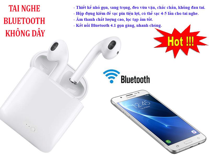 Tai Nghe Bluetooth i7S - tai nghe nhập khẩu Cực Chất bán rẻ như BUÔN - tai nghe bluetooth cho smart phone xứng đáng đồng tiền bát gạo. Bảo hành 1 đổi 1 bởi A2Z . Giá cực ưu đãi - Chương trình sắp hết hạn - mua ngay!!