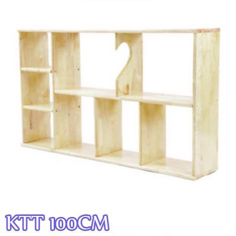 Kệ sách treo tường 100cm ngang cao 63cm loại 1