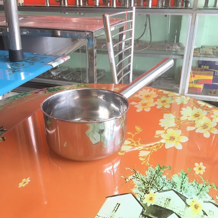 Gáo INOX cao cấp cán ngắn cỡ lớn Đường kính gáo 16 cm-GN16I3-