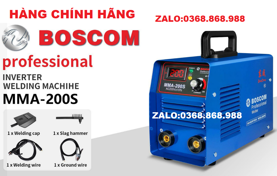 Máy hàn điện tử 200a tặng kính hàn, máy hàn que que, máy hàn điện tử, máy hàn tốt máy sử dụng que hàn 2.5mm hàn liên tục cả ngày máy bảo hành chính hãng 1 năm