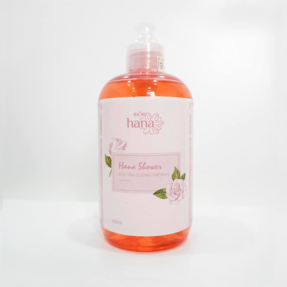 Sữa Tắm Dưỡng Ẩm Hương Hoa Hồng Hara White Riori Hana Shower Gel Rose