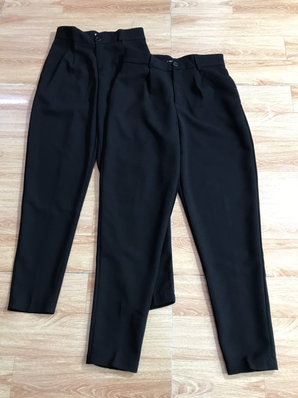 [HCM]Quần tây baggy lưng nút có 2 túi bên hông dáng đẹp vải dày dặn !!