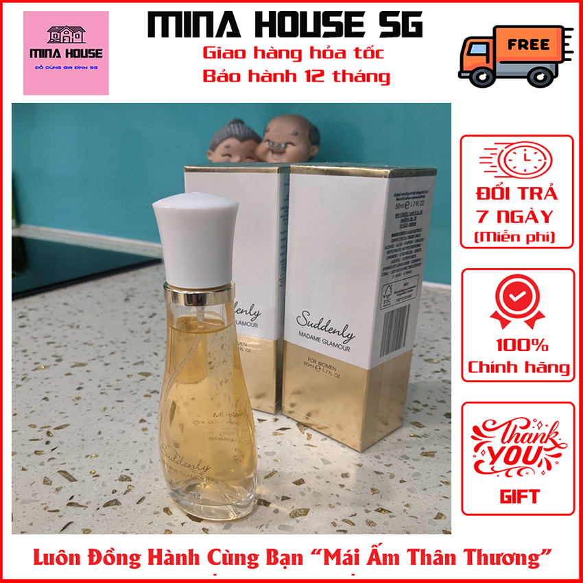 Nước Hoa Suddenly Madame Glamour 50ml Chính Hãng Của Đức cho Nữ, Nước Hoa Nữ Mùi Thơm Quyến Rủ MINA HOUSE SG