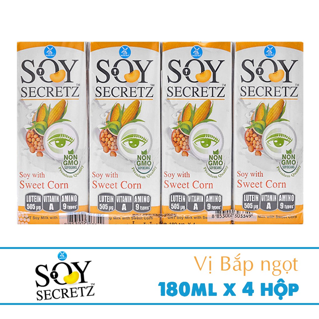 Sữa Đậu Nành Với Bắp ngọt Soy Secretz - Sữa tươi