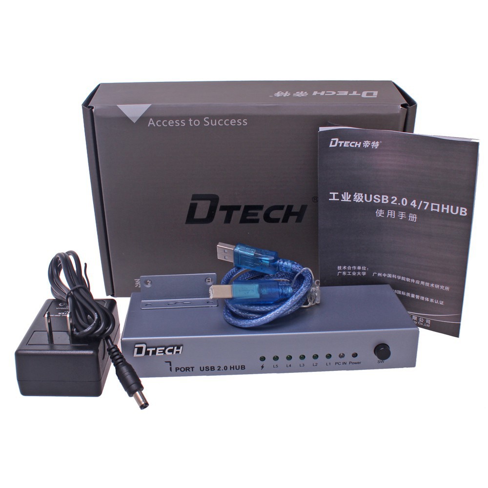 Hub usb 7p 2.0 dtech dt 3207