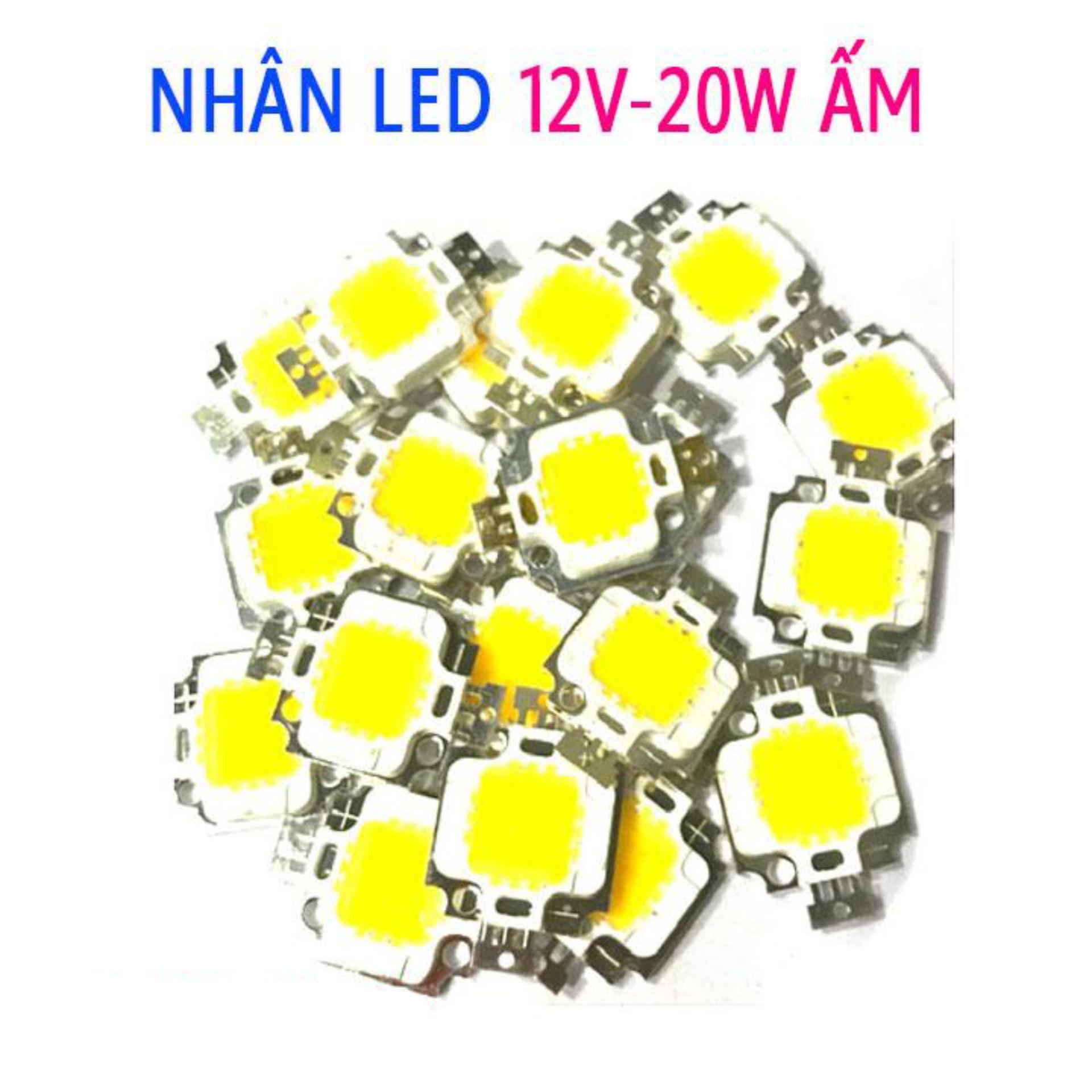 Nhân led 12v 20w sáng ấm đủ công suất