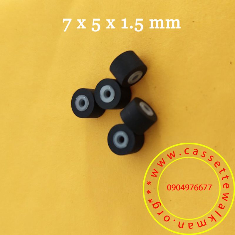 Bộ 5 cái bánh tỳ 7mm cho máy walkman