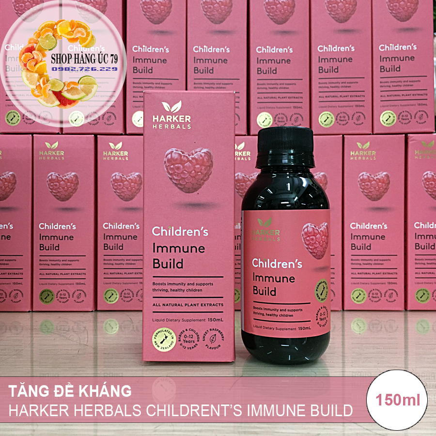 XÂY DỰNG KHẢ NĂNG MIỄN DỊCH - HARKER HERBALS CHILDRENT'S IMMUNE BUID, 150ml