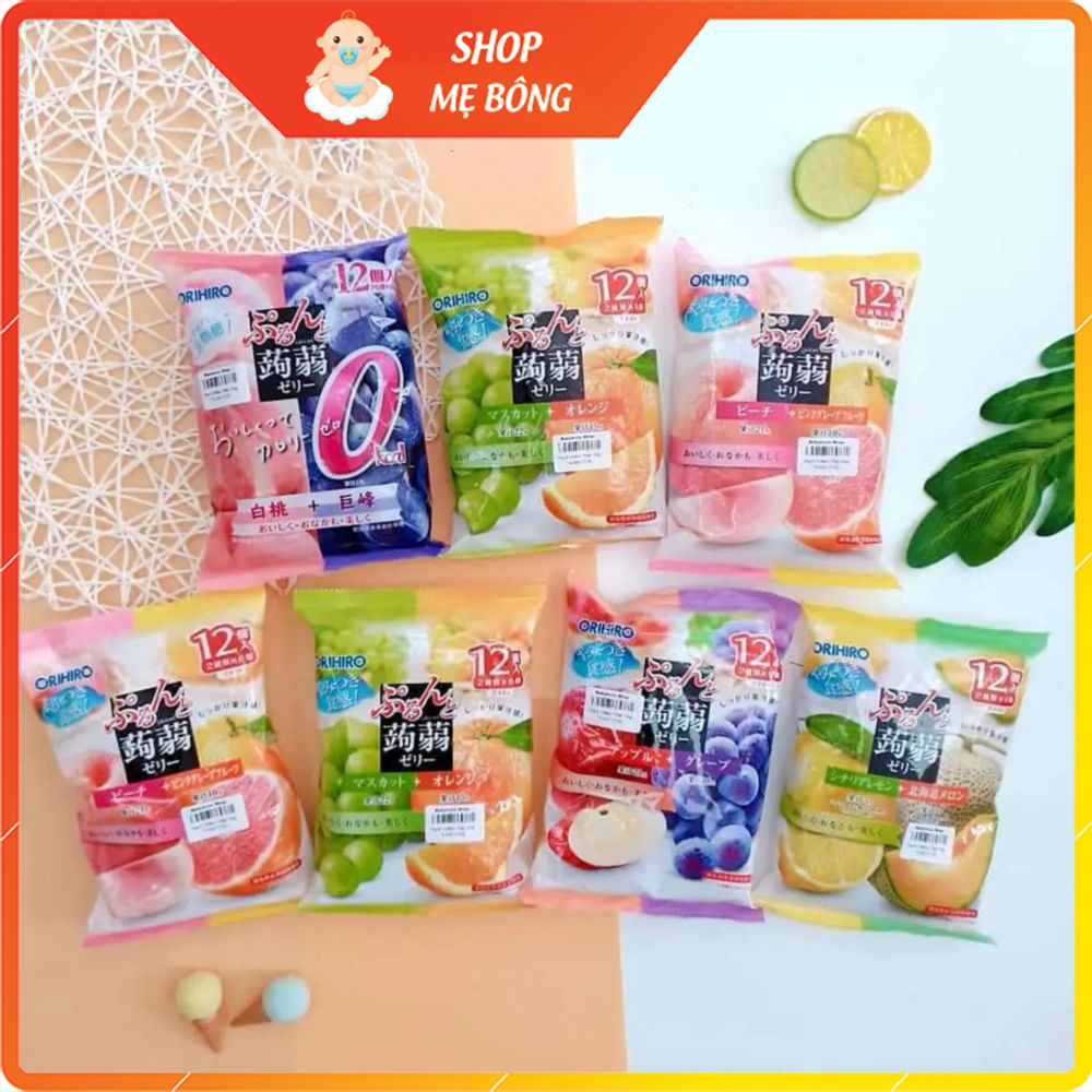 Thạch orihiro trái cây nhật bản gói 12 chiếc