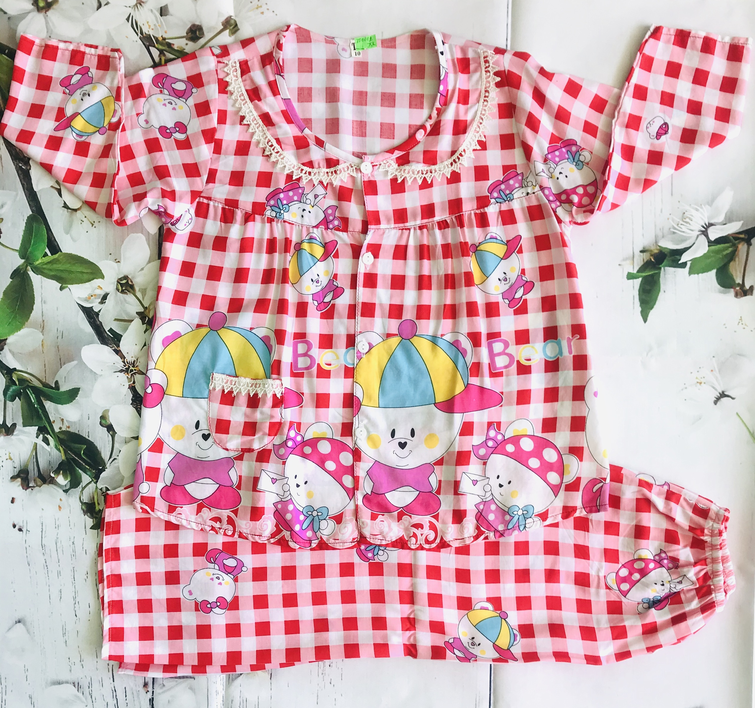 Bộ tole dài tay cho bé gái Size 10