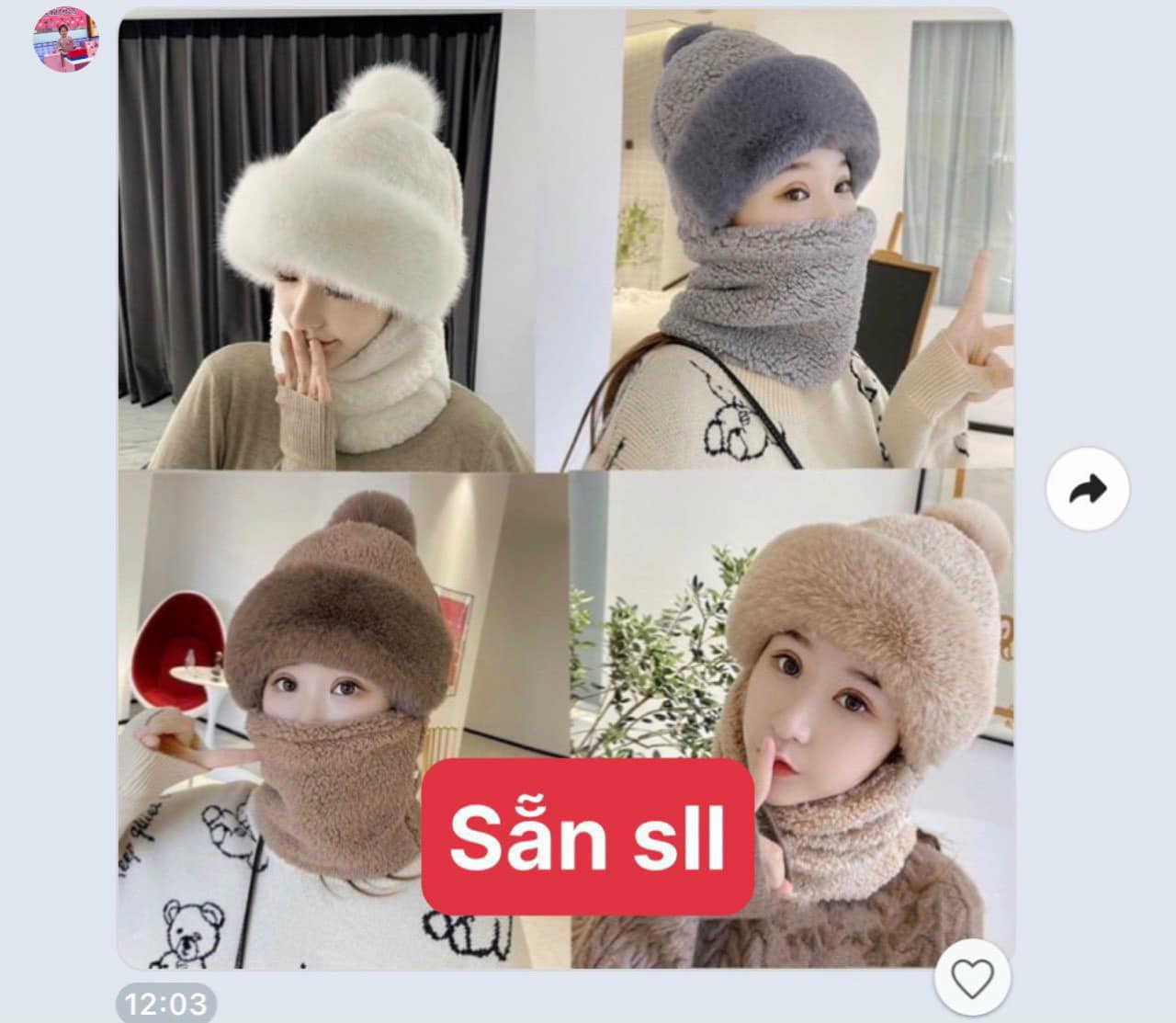 Mũ len, Mũ lông cừu ấm áp giữ ấm mùa đông