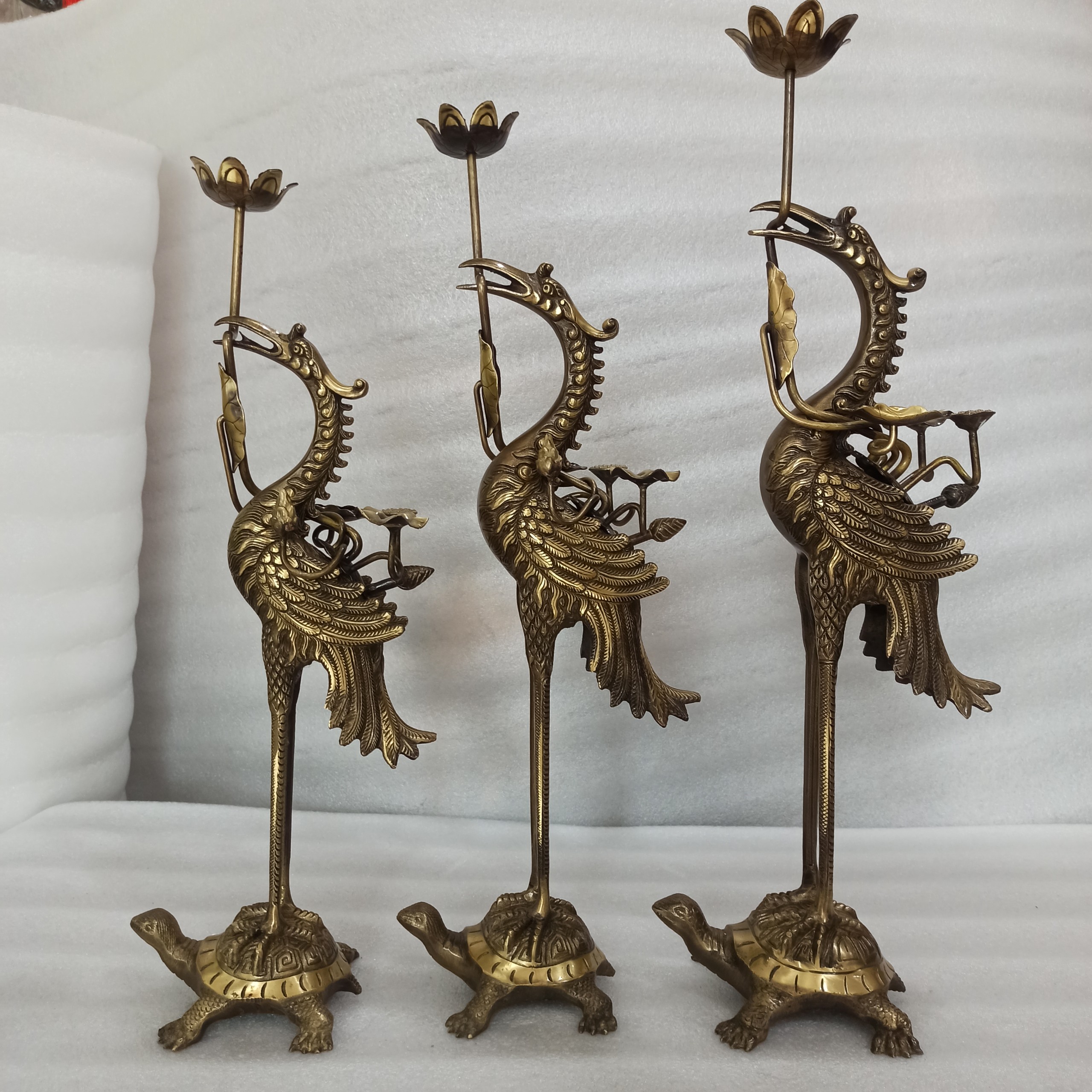 Đôi hạc thờ bằng đồng, hạc đồng thờ cúng, hàng kỹ