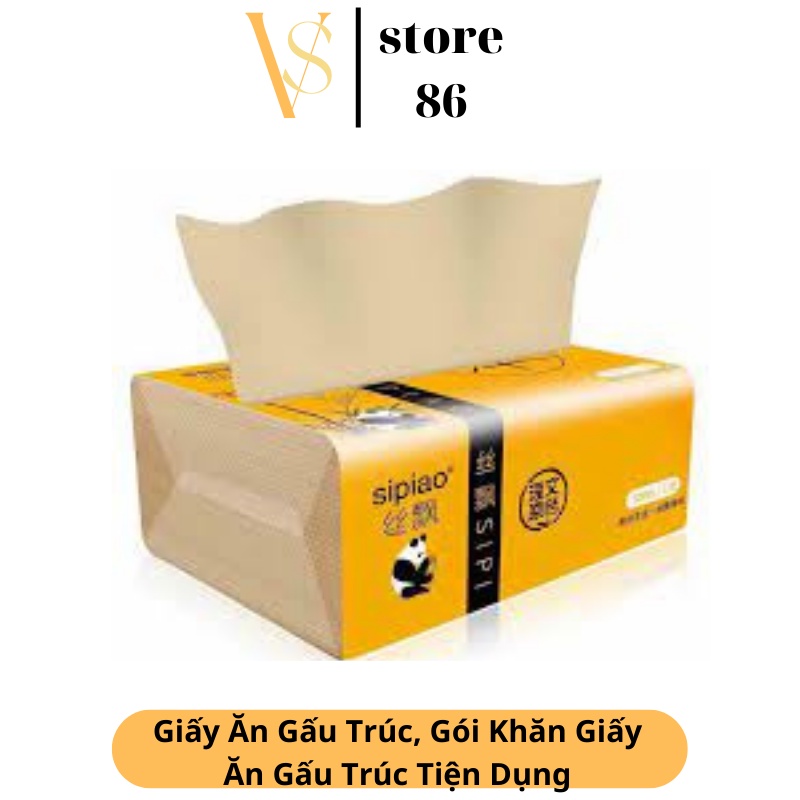 Giấy gấu trúc loại 1, thùng giấy ăn gấu trúc 30 gói