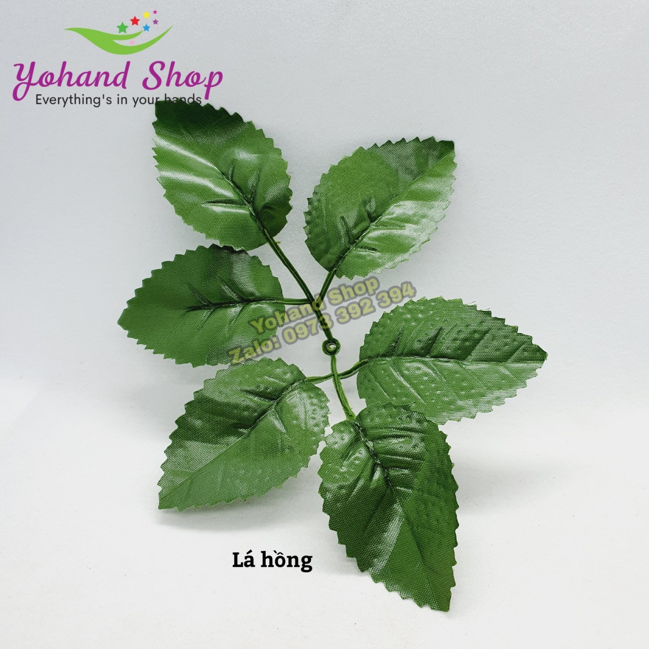 Lá Hồng trang trí - giá/5 nhánh
