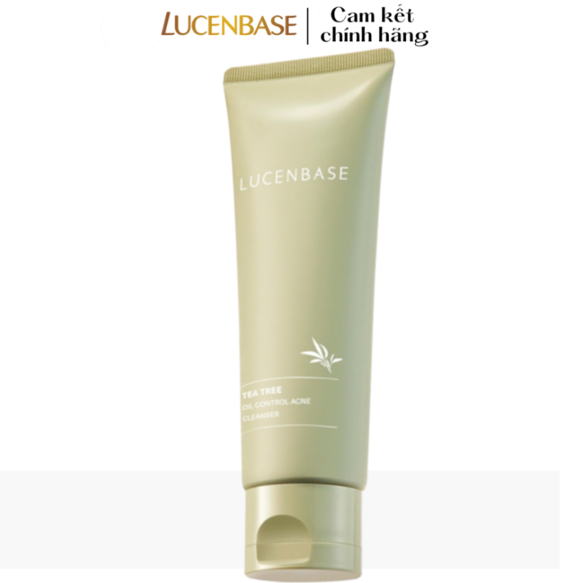 Sữa rửa mặt BHA tràm trà Lucenbase 120g làm sạch sâu, sạch bã nhờn và mịn da