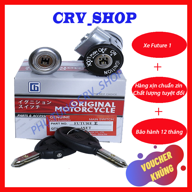 Bộ ổ khóa chống trộm xe máy FUTURE 1 loại 6 cạnh