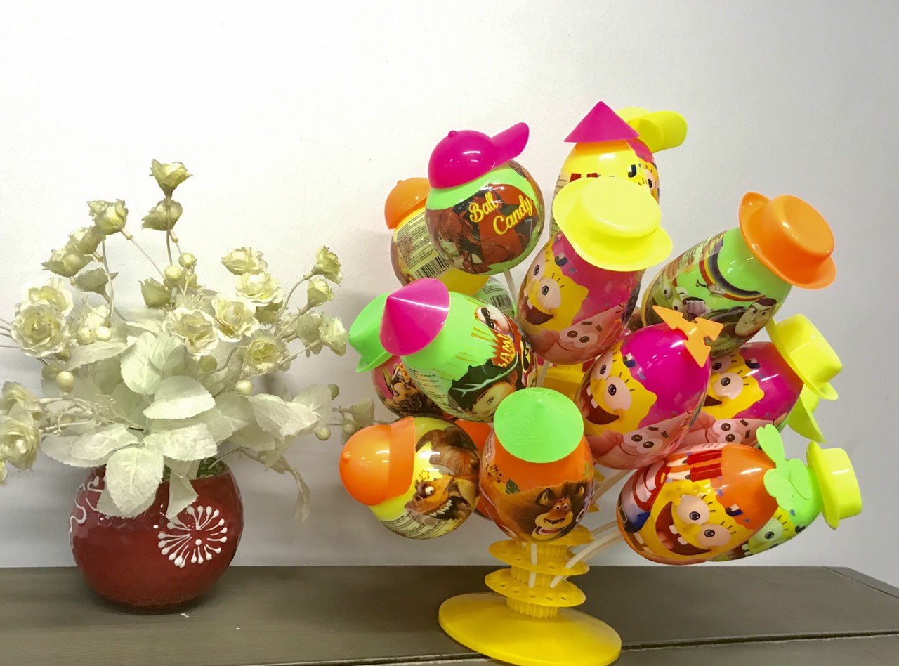 [ kẹo đồ chơi trẻ em ] Trứng cắm có mũ - Kẹo trái cây Popop 10g