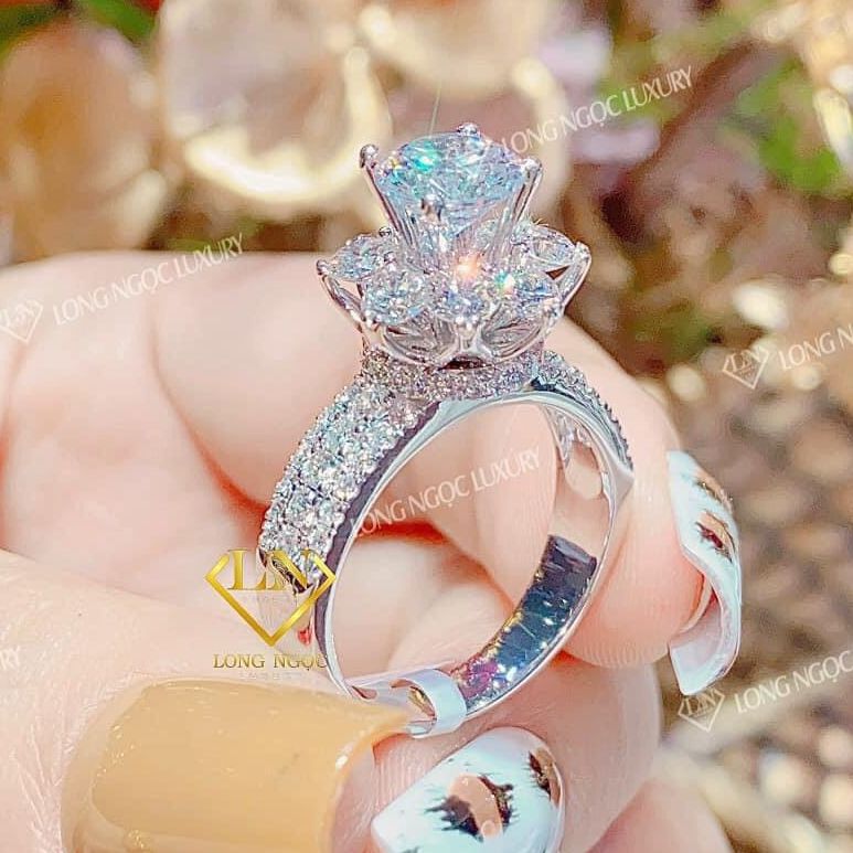 Nhẫn nữ đẹp, nhẫn nữ vàng trắng, nhẫn bạc Ý xi kim, nhẫn đá phale cao cấp, nhẫn kim cương sang trọng, nhẫn vàng non 24k, nhẫn vàng cưới, nhẫn đá phong thủy, nhẫn thời trang nữ, nhẫn công hoàng kim - Trang sức GAMI N3304 CAM KẾT KHÔNG ĐEN