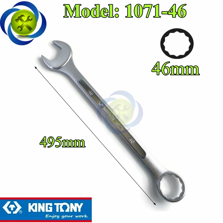 Cờ lê vòng miệng 46mm kingtony 1071-46 dài 495mm