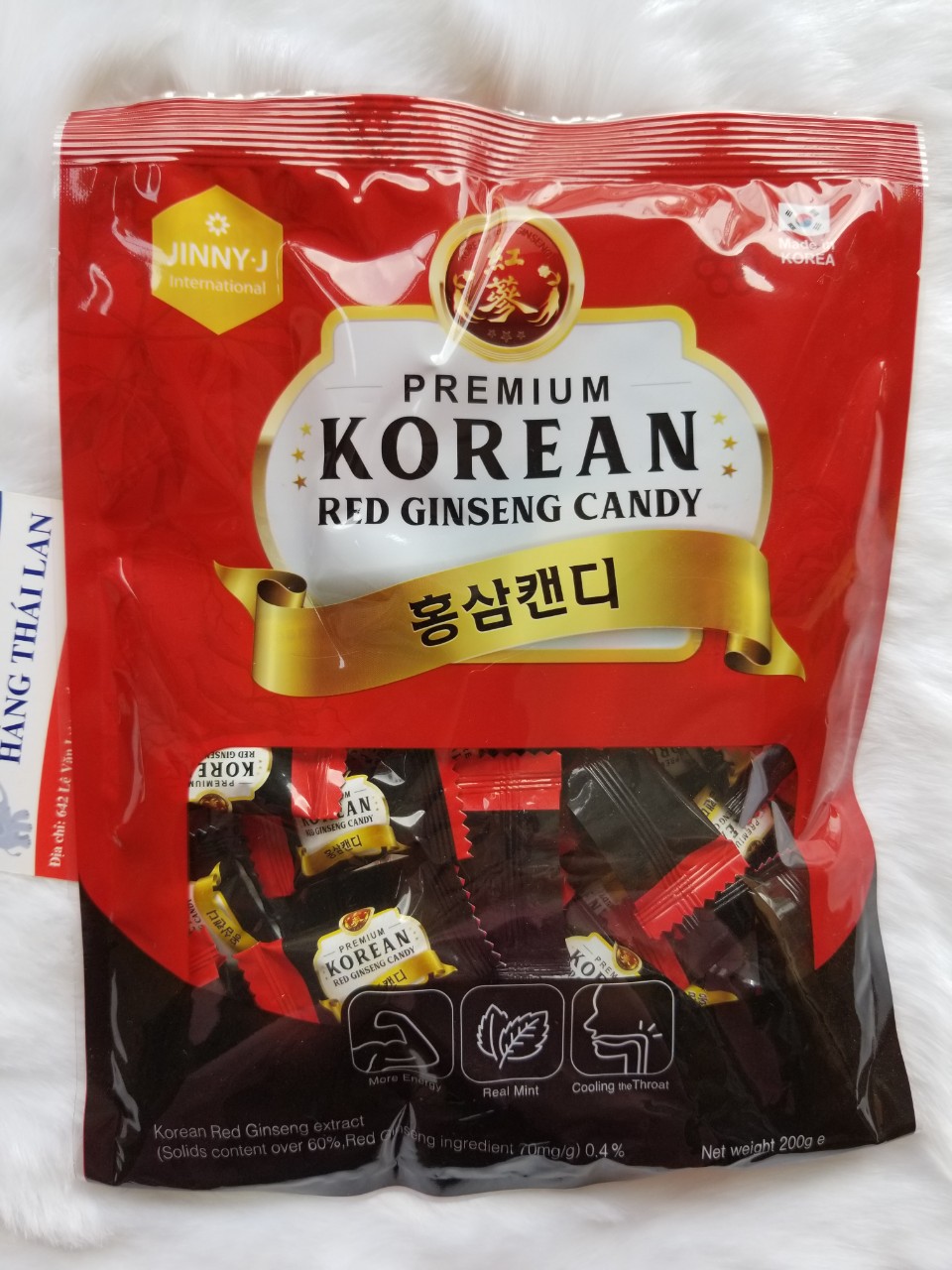 Kẹo Hồng Sâm Hàn Quốc cao cấp 200g- Kẹo sâm