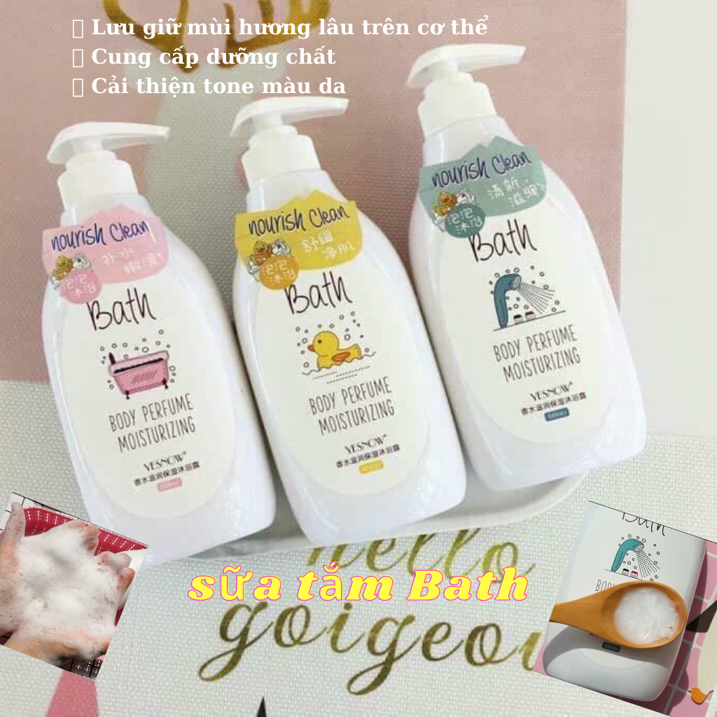 Sữa Tắm Bath Joeeyloves Yesnow 500ml Dưỡng Ẩm Trắng Da Hương Thơm Quyến Rũ