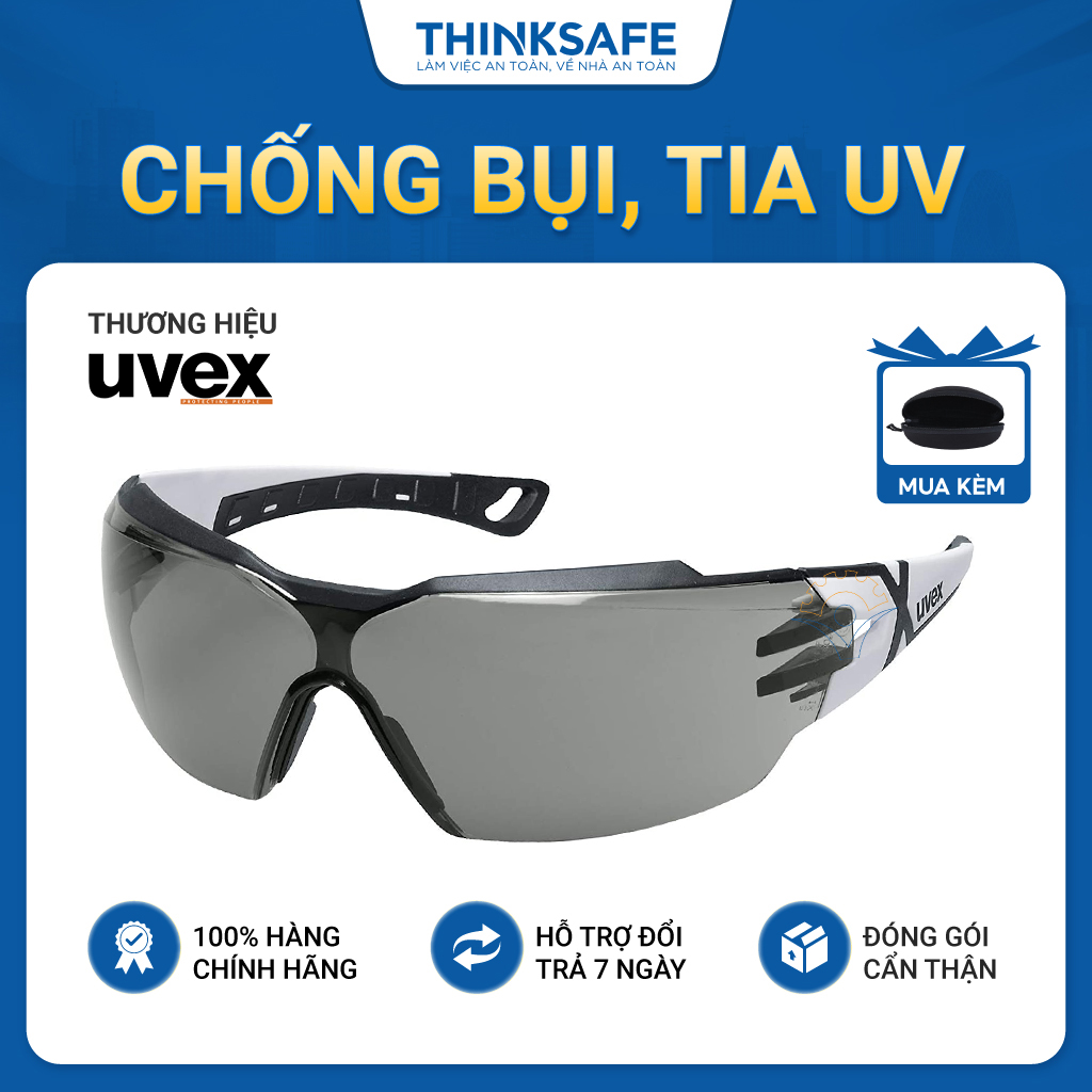 Kính bảo hộ UVEX PHEOS CX2 kính chống bụi chống hơi nước chống trầy xước Chống tia UV mắt kính đi xe máy lao động - Thinksafe