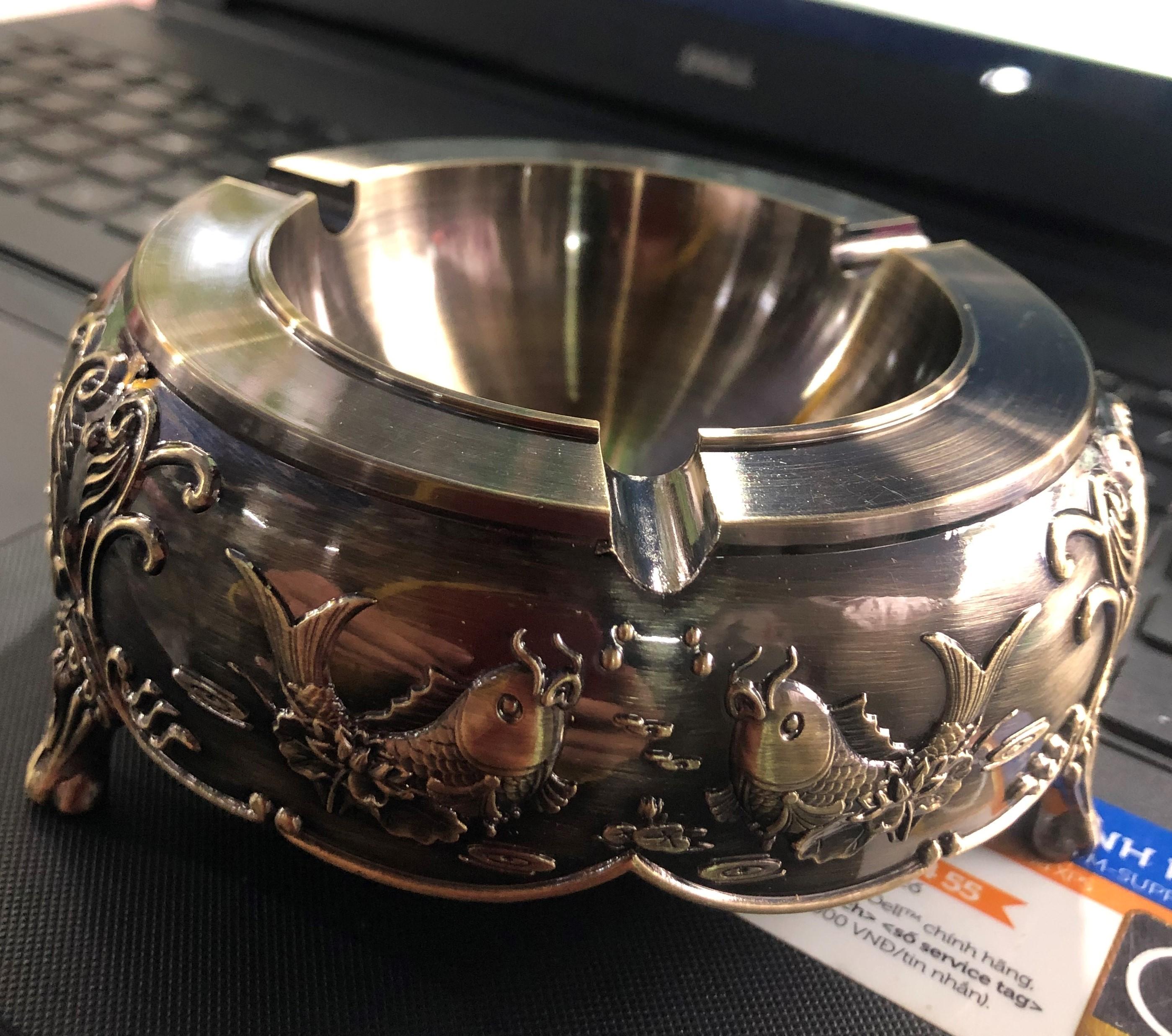 [Hàng siêu cấp]Gạt tàn thuốc-Gạt tàn-Gạt tàn đồng xanh-DQT Store