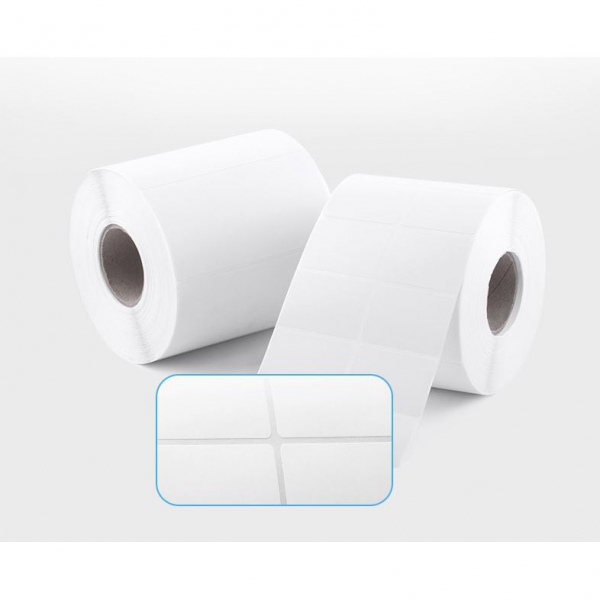 Giấy In Mã Vạch Nhiệt tiêu chuẩn 2 tem khổ 35*22mm