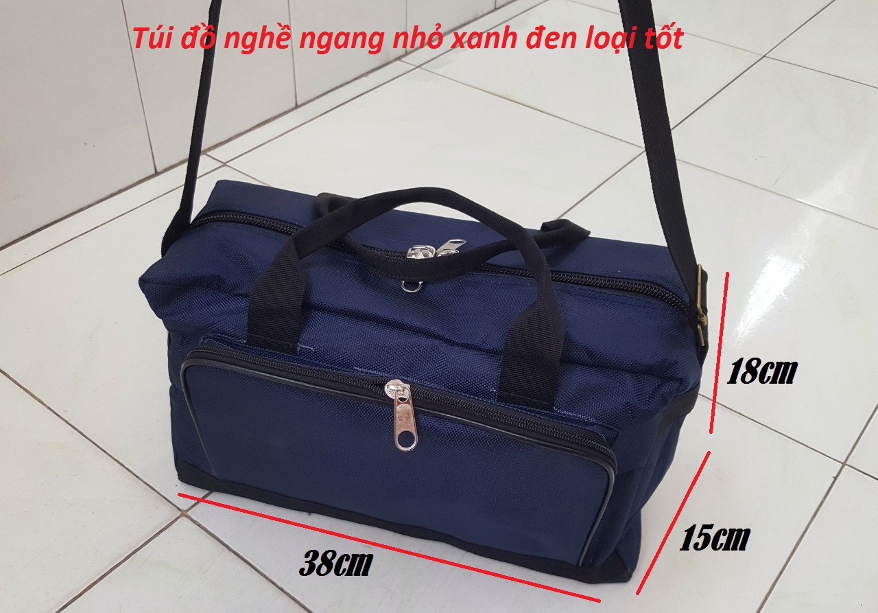Túi đựng đồ nghề ngang nhỏ loại tốt XANH ĐEN