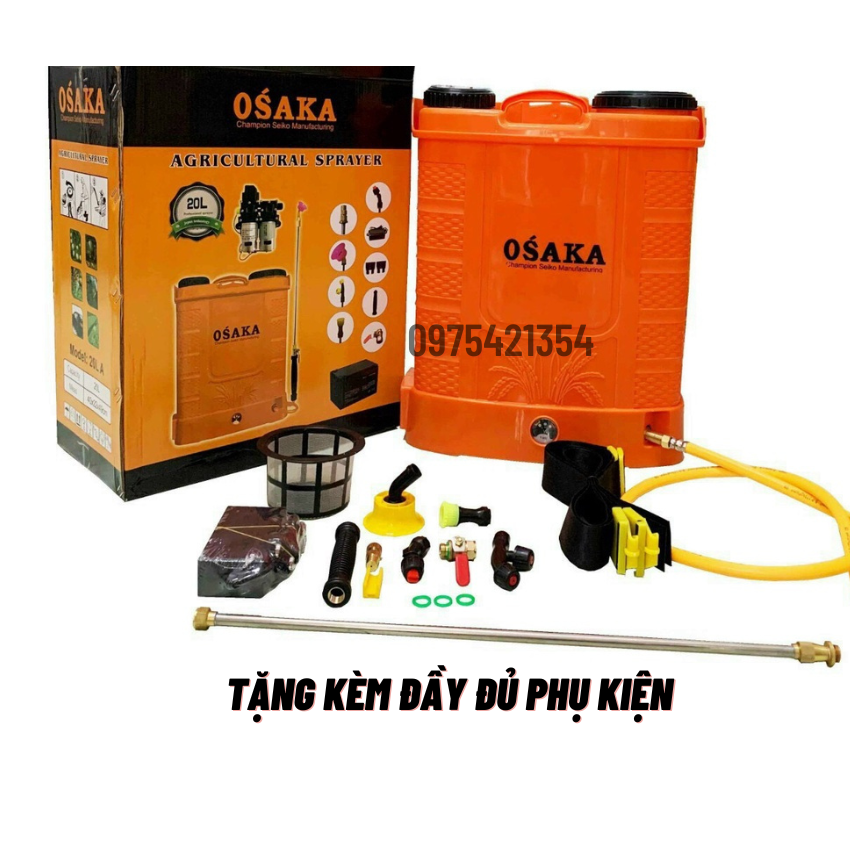 Bình xịt thuốc bằng điện osaka- bình phun thuốc sâu, máy bơm thuốc khử khuẩn -bình bơm điện thông minh