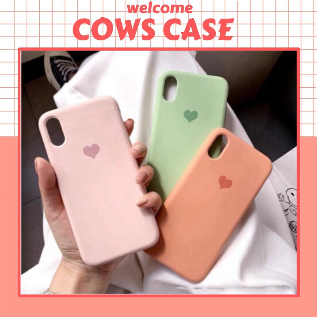 Ốp lưng chống bám bẩn tim dành cho ip6/6s/6plus/6splus/7plus/8plus/ipx/ipxs