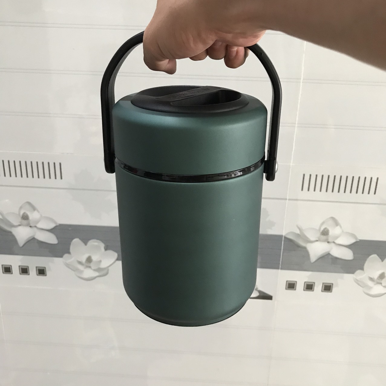 Hộp cơm giữ nhiệt 3 tầng sus304 hộp cơm văn phòng cách nhiệt chân không 5 lớp cao cấp nhập khẩu
