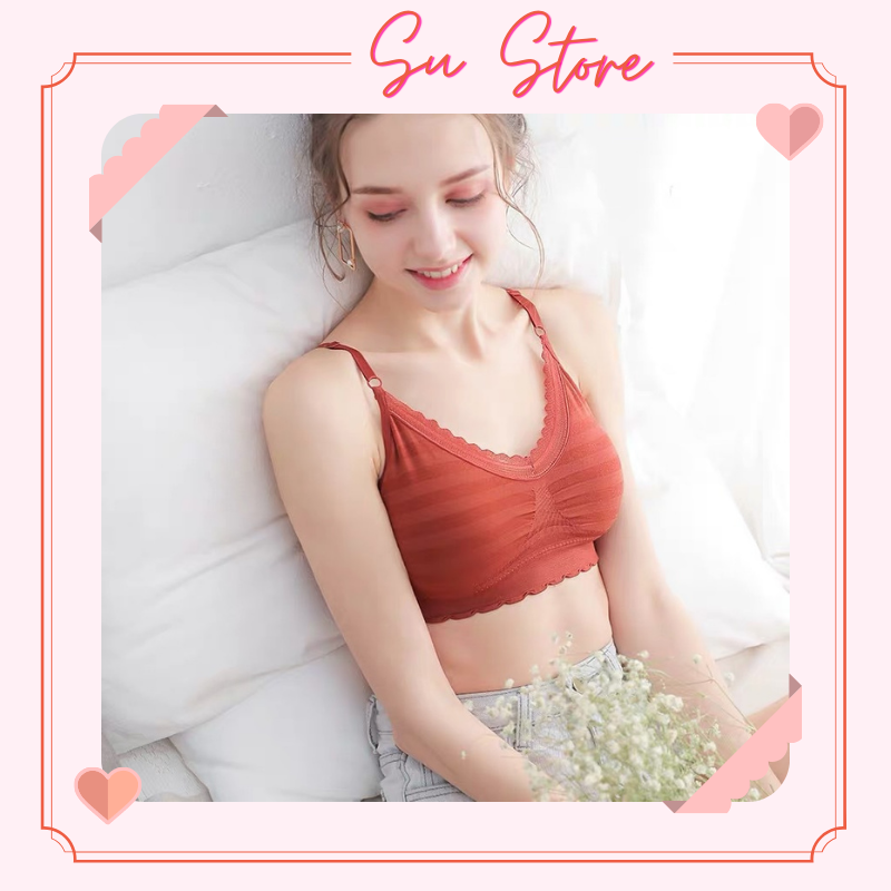 Áo lót nữ, áo ngực thể thao, áo bra cotton dày dặn, áo lá học sinh, áo bra nâng ngực, áo lót đẹp - su