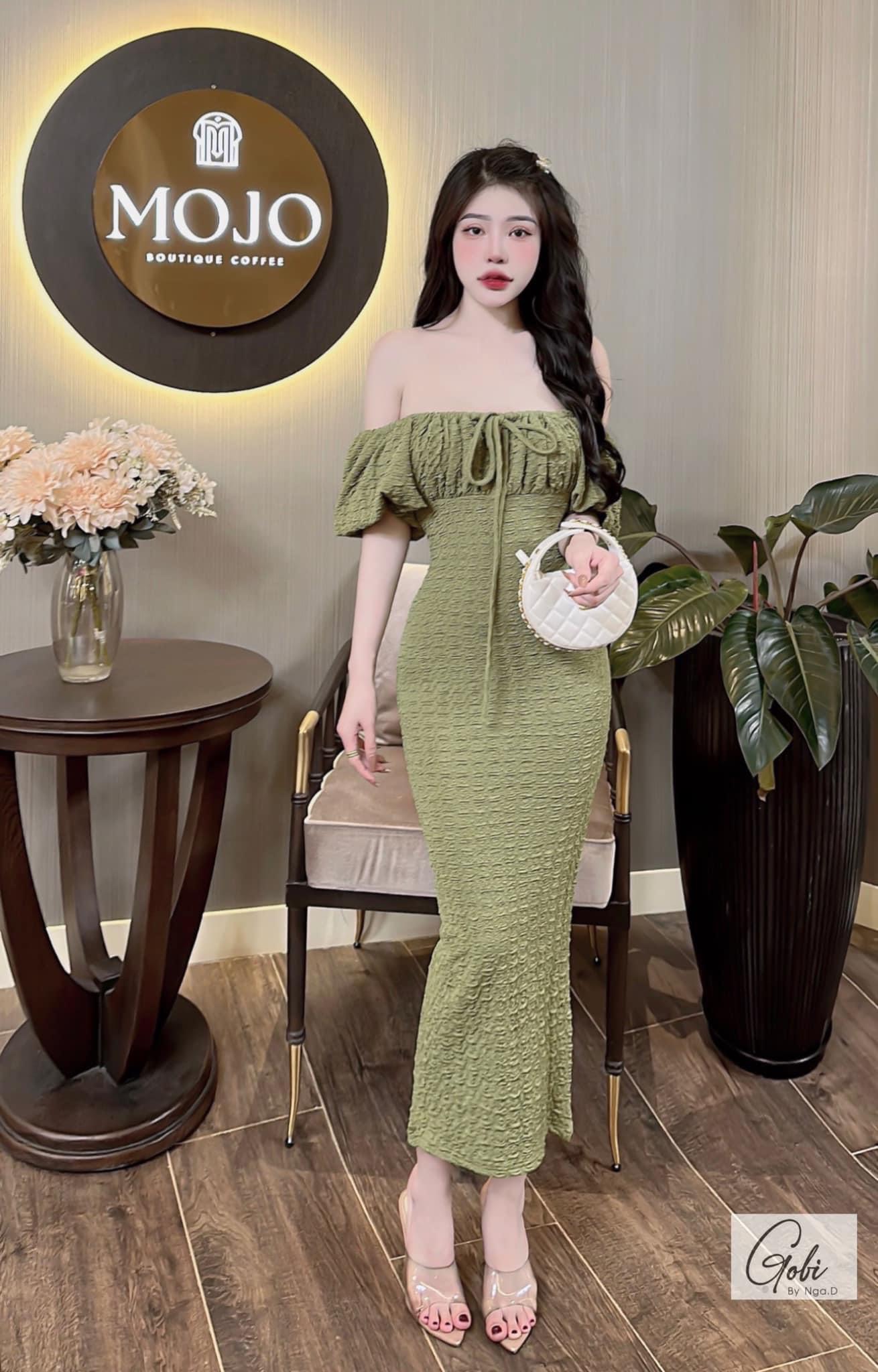Đầm body ôm tay cánh tiên siêu xinh k2