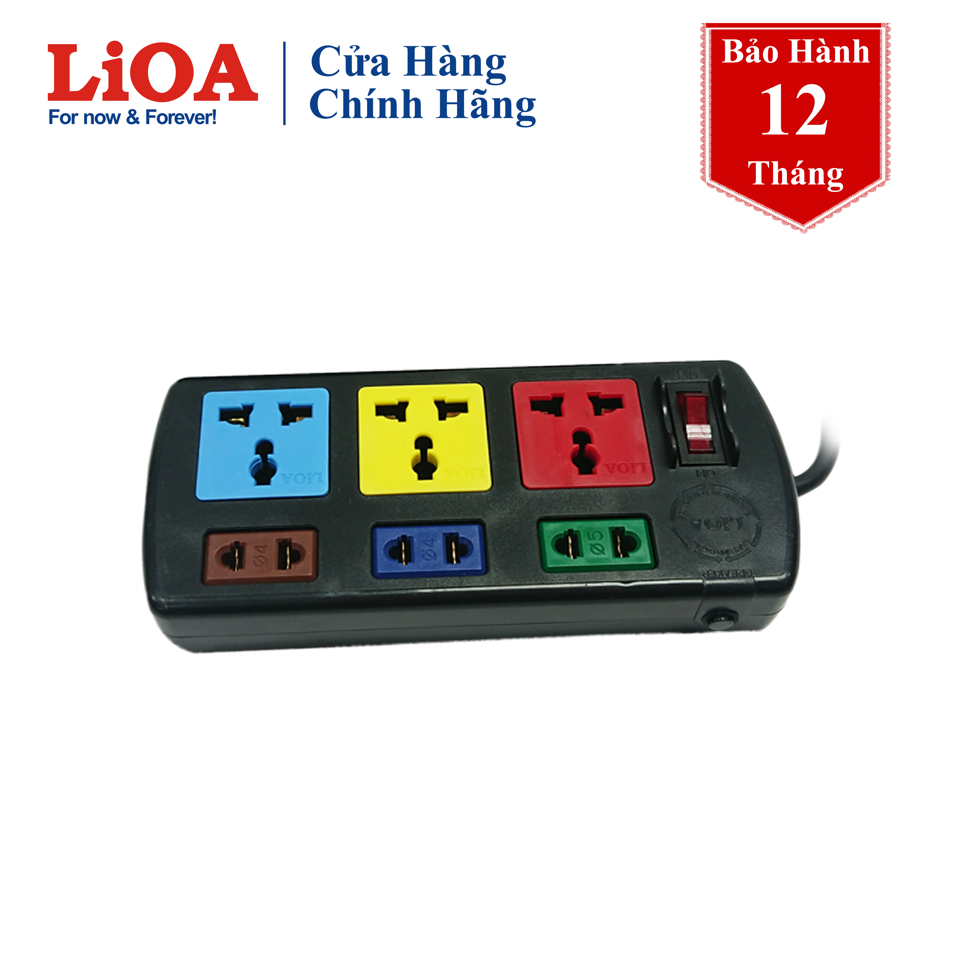 Ổ cắm điện đa năng 6 ổ cắm 3 mét lioa 3d3s32