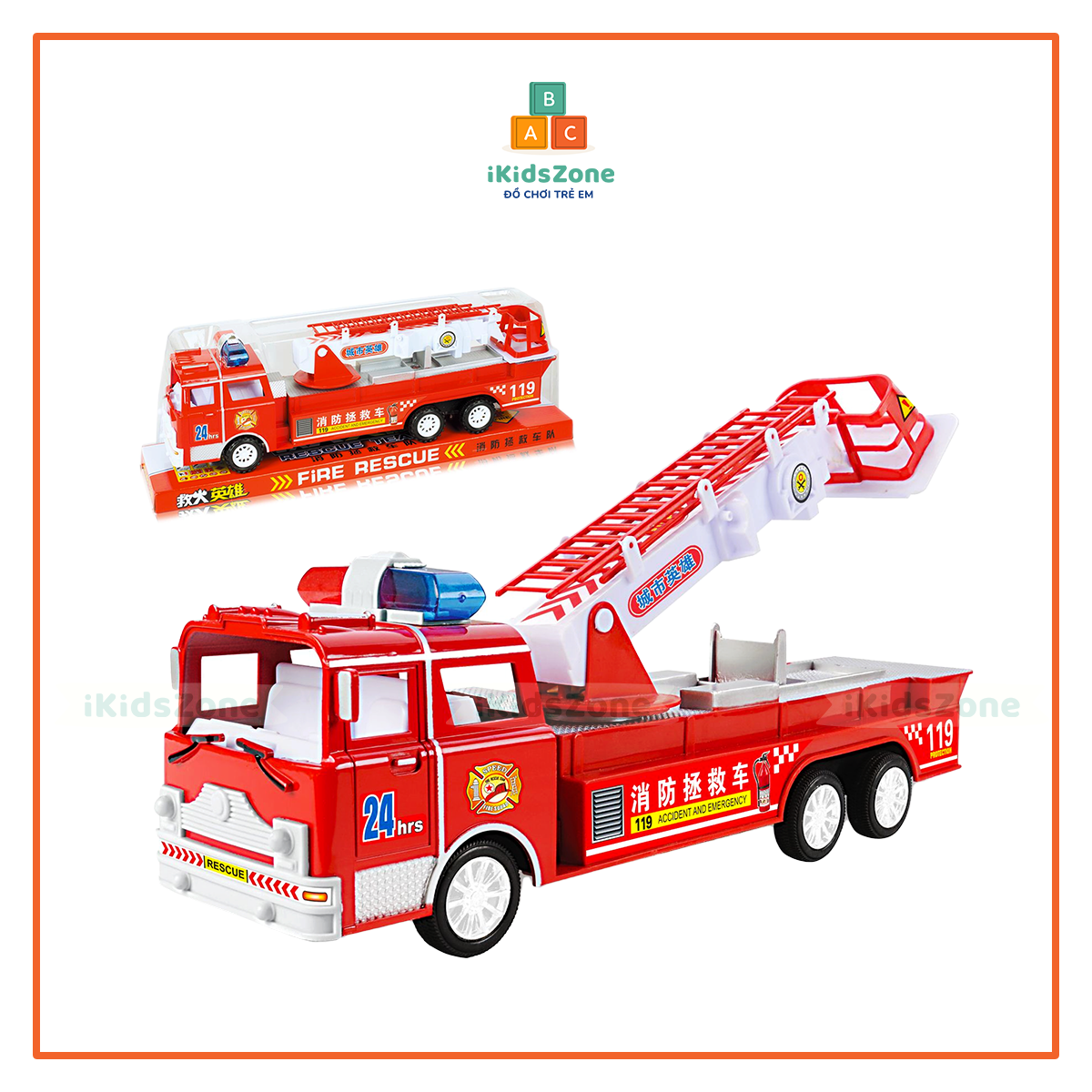 Đồ chơi xe cứu hỏa cỡ lớn cho bé shop iKidsZone