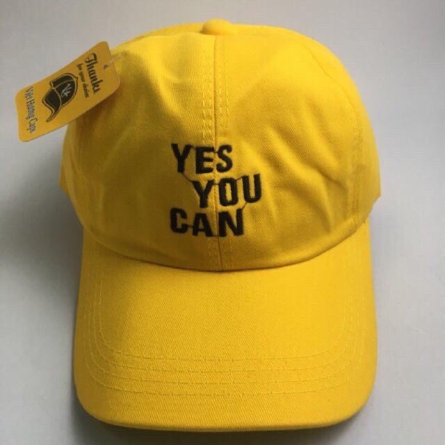 Mũ lưỡi trai YES YOU CAN chất thoáng mát