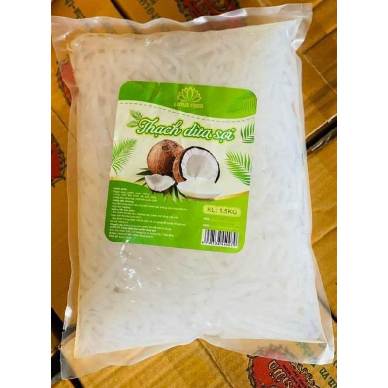 Thạch dừa sợi lotus food - bịch 1.5kg