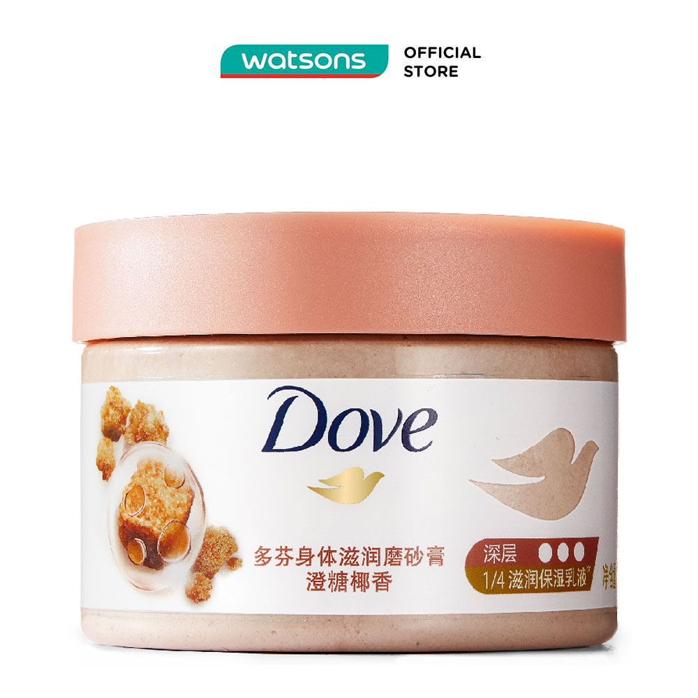  Tẩy Tế Bào Chết Dưỡng Ẩm Toàn Thân Dove Đường Nâu và Hương Dừa 298g 