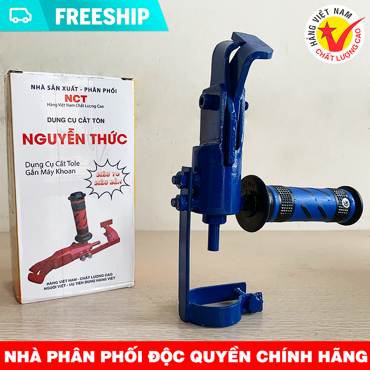 [ HÀNG VIỆT NAM CHẤT LƯỢNG CAO ] Bộ Dụng Cụ Cắt Tôn NCT - Lưỡi Cắt Tôn NGUYỄN THỨC - Độc Quyền Chính Hãng - Bảo Hành 12 Tháng - Lưỡi Cắt Tôn Gắn Máy Khoan  - Dụng cụ cắt tôn - Lưỡi cắt Tole - Dụng Cụ Cắt Tole