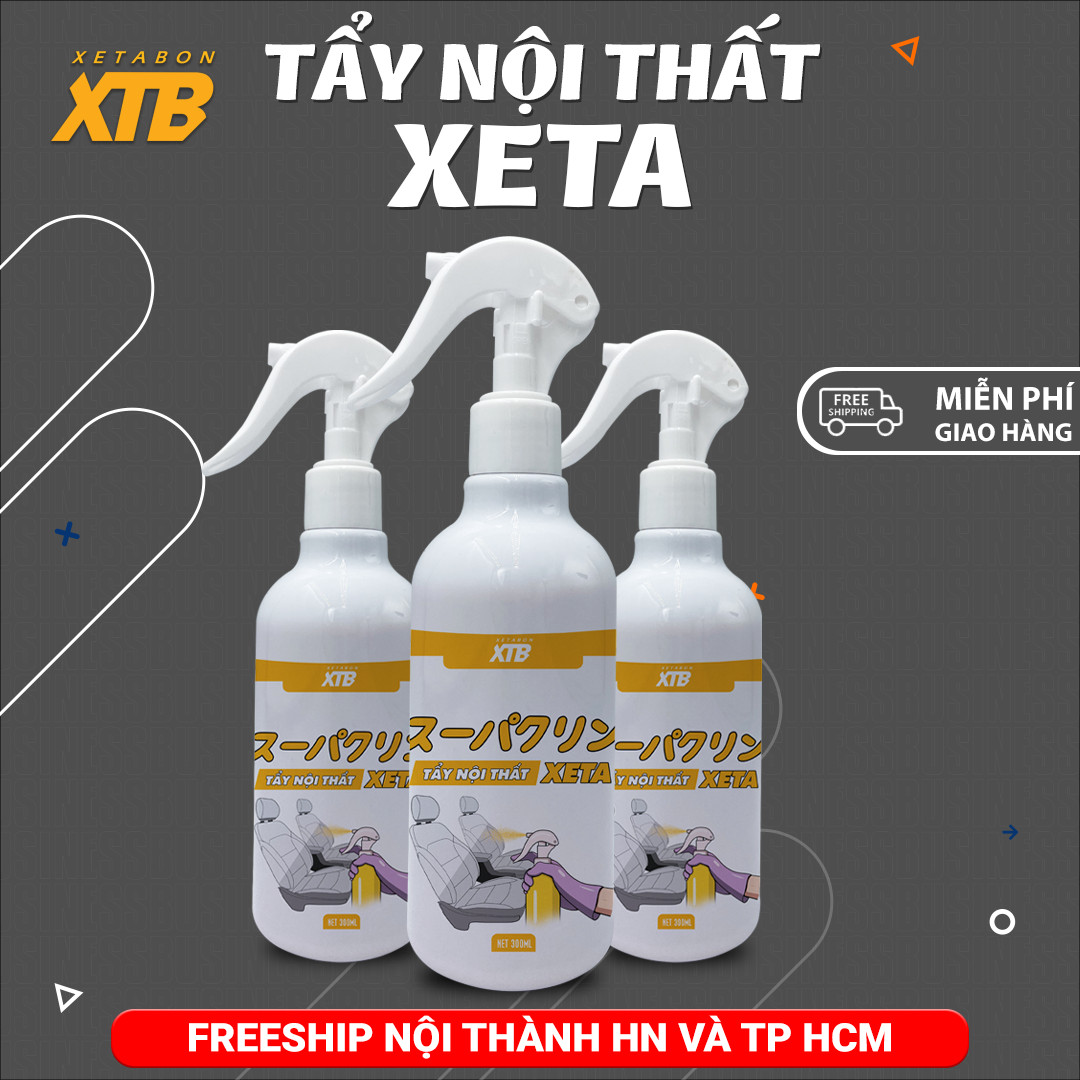 Vệ sinh nội thất ôtô Xeta chiết xuất từ vỏ cam dung tích 300ml công nghệ Nhật phiên bản mới 2023 làm sạch nội thất