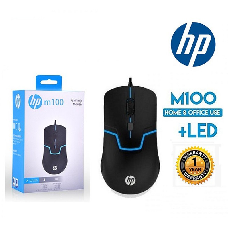 Chuột chơi game hp m100 có led