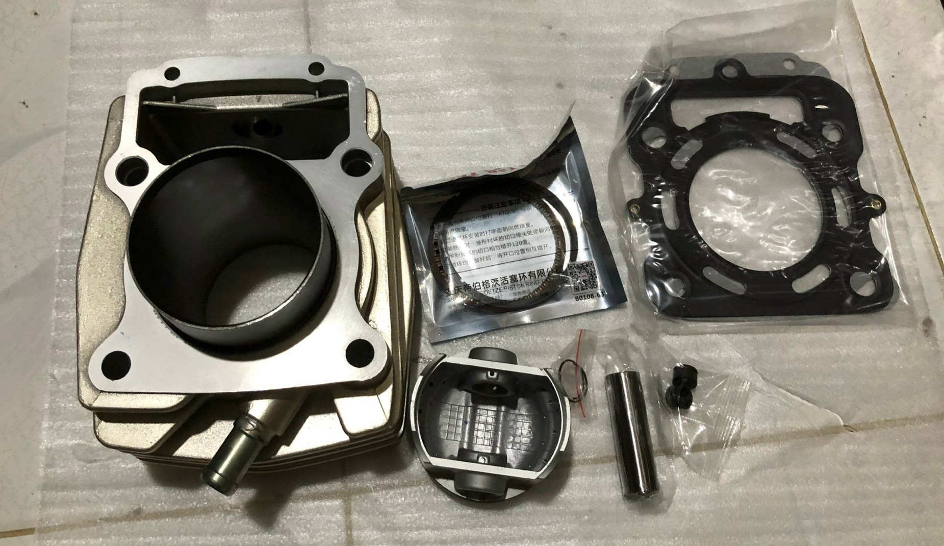 Bộ nòng + piston bạc Yingxiang 250 gân