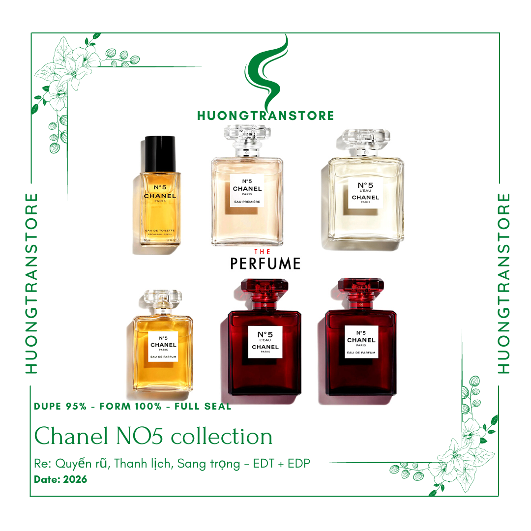 Nước hoa nữ bản no5 tinh khiết 100ml - edt bản đẹp
