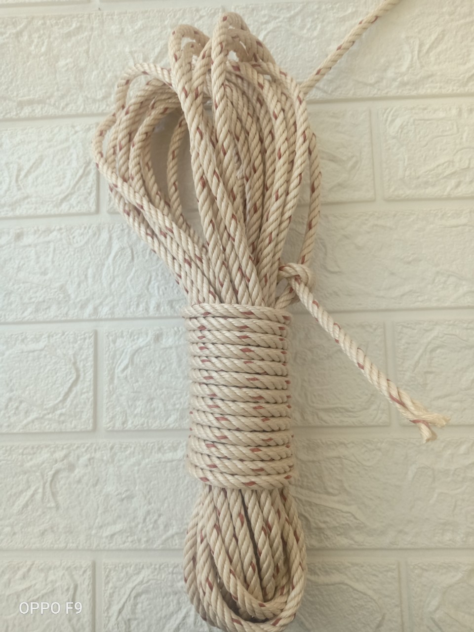 [HCM]Dây thừng dài 11 mét đường kính 7mm nhựa buộc bạt làm lưới giàn cho cây trồng