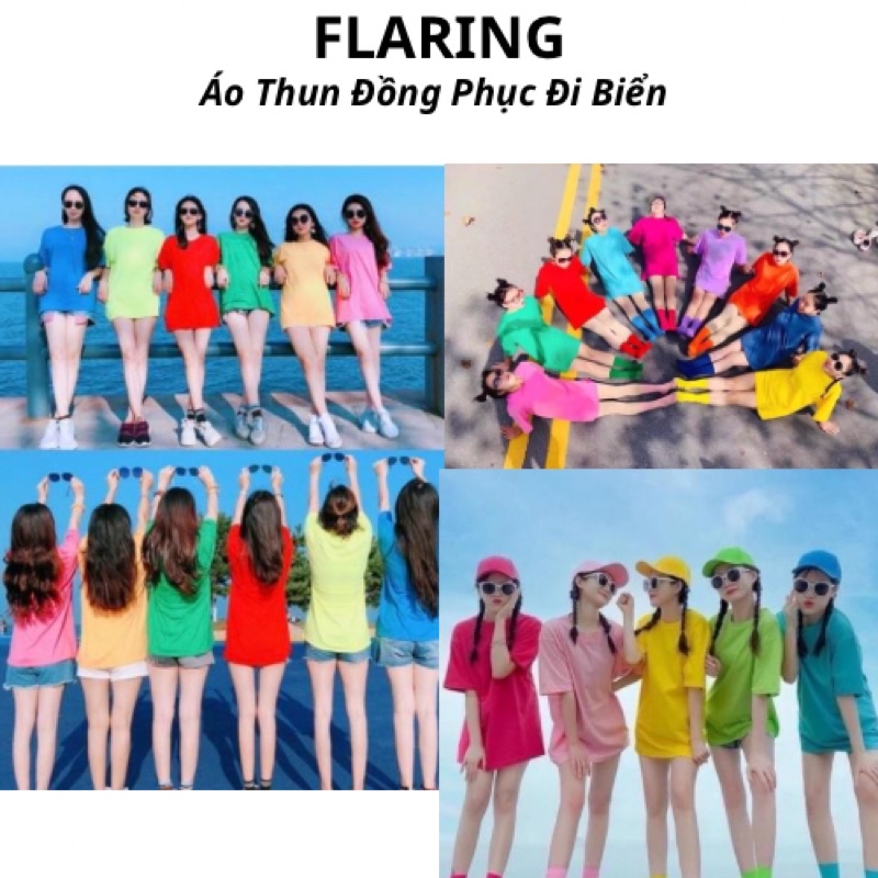 Áo phông trơn các màu , áo đồng phục đi biển, team building